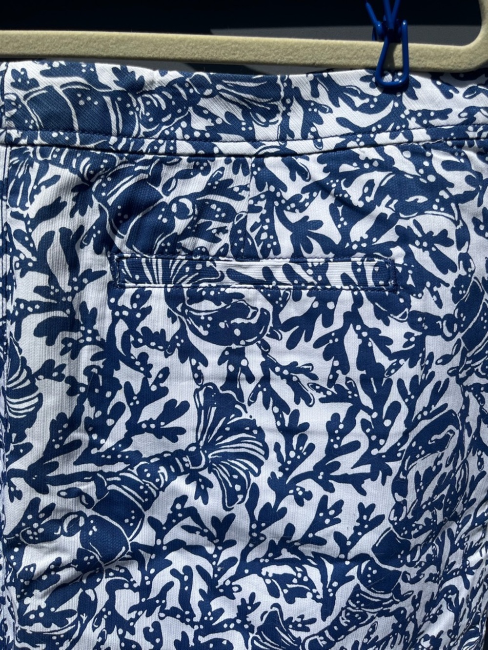Lilly Pulitzer Navy and White Floral Skort - Picture 5 of 5